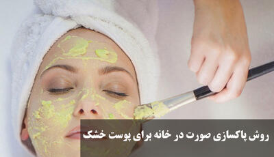 روش پاکسازی صورت در خانه برای پوست خشک | از چه موادی استفاده کنیم؟