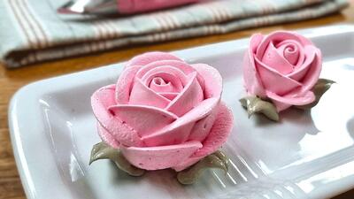 طرز تهیه گل های رز مارشمالو برای مبتدیان، دستور پخت روسی!