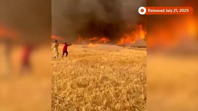 ببینید؛ گردباد آتش در ترکیه