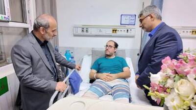 ملاقات پیمان جبلی با جانبازان حمله رژیم صهیونیستی به رسانه ملی