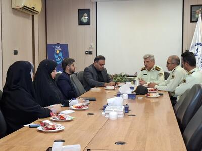 بازدید جانشین معاونت اجتماعی فرماندهی انتظامی استان قم از ایسنا