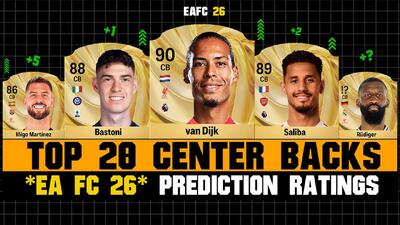 پیش‌بینی ریتینگ احتمالی بهترین مدافعان مرکزی در بازی EA FC 26 با حضور فن دایک، سالیبا، باستونی و کوبارسی - پارس فوتبال