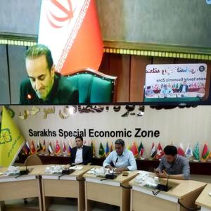 وبینارو کنفرانس تصویری معاون اقتصادی  و مدیران منطقه ویژه با دبیرخانه شورای عالی مناطق آزاد و ویژه اقتصادی