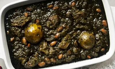 دستور پخت قورمه‌سبزی تبریزی خوشمزه