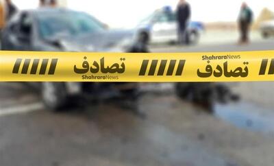 تصادف مرگبار زن و مرد جوان در اتوبان بابایی