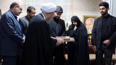 ابلاغ پیام رهبر انقلاب به خانواده سرلشکر شهید غیب‌پرور