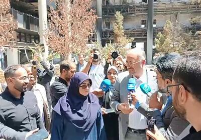 بازدید سخنگوی دولت و خبرنگاران از ساختمان شیشه‌ای صداوسیما - تسنیم