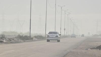 آلودگی هوا در خوزستان / آژیر بنفش در ملاثانی