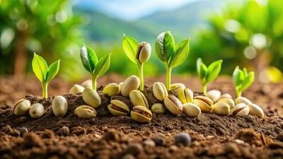 روش کاشت پسته در گلدان
