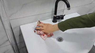 نحوه شستشو روشویی زرد شده حمام و توالت / بدون ماندن لک و جرم