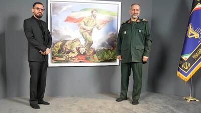 «پاسداران وطن» روح‌الامین به سردار موسوی اهدا شد