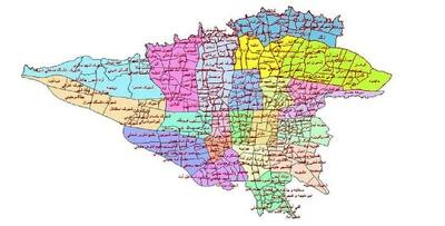 نقشه تهران در سال ۱۳۲۳