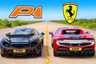 درگ مک‌لارن P1 و فراری 296 GTB
