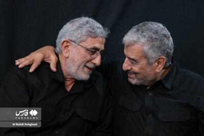 حضور سردار قاآنی در مراسم چهلمین روز شهادت شهید باقری