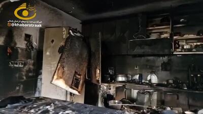 یک واحد مسکونی در خراسان شمالی طعمه حریق شد