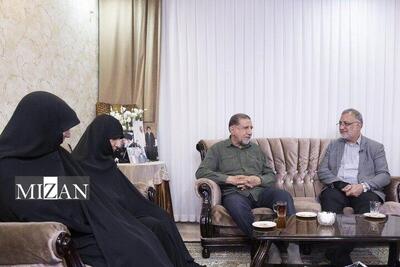 شهیدی که از خدا «بزرگ‌ترین امتحان» را خواست؛ دیدار زاکانی با خانواده سردار محقق