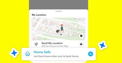 اسنپ‌چت با قابلیت جدید Home Safe کاربران را از ارسال دستی پیام بی‌نیاز می‌کند