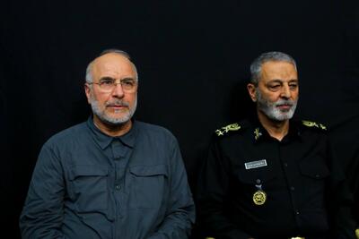 حضور قالیباف در مراسم چهلمین روز شهادت سردار سلامی