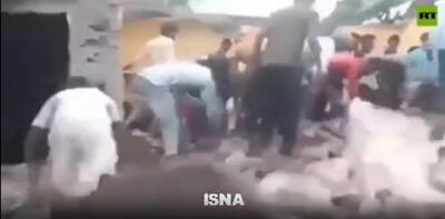 ریزش ساختمان یک مدرسه ۵ کشته برجای گذاشت! +فیلم