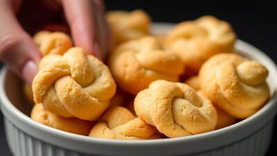 طرز تهیه شیرینی مناسب چای عصرانه فقط با آرد و ماست