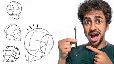 آموزش طراحی چهره با مداد به روش لومیس در ۸ دقیقه!
