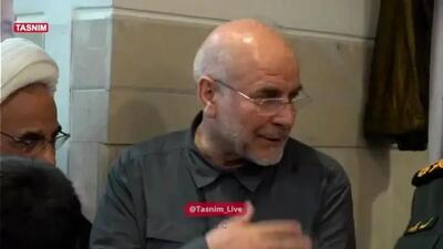 ببینید| حضور قالیباف و فرماندهان سپاه در مراسم چهلمین روز شهادت سردار سلامی