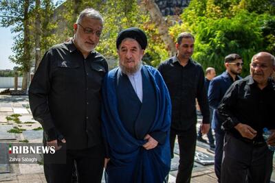 شهردار تهران در مراسم تشییع پیکر احمد توکلی +تصاویر