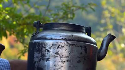 لذت درست کردن سیرترشی و جوجه کباب در قلب روستا / فیلم