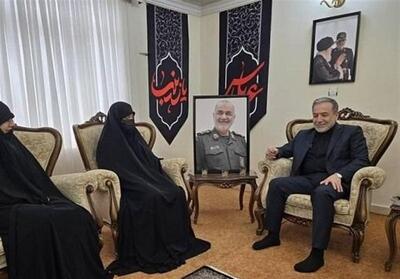 دیدار عراقچی با خانواده شهید سپهبد سلامی - تسنیم