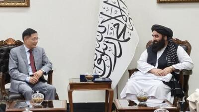 دیدار نماینده چین با سرپرست خارجه طالبان؛ تأکید بر همکاری برای بازسازی افغانستان 