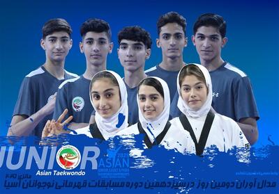 تکواندو نوجوانان آسیا؛ کسب ۸ مدال دختران و پسران ایران در روز دوم