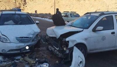 هشت مصدوم در پی تصادف در محور شوش به دزفول