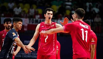 پیروزی والیبال ایران مقابل تونس در قهرمانی جهان