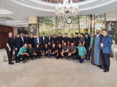حضور روسای فدراسیون فوتبال و ورزش های نابینایان و مدیرکل ورزش و جوانان مازندران در محل اردوی تیم ملی فوتبال نابینایان