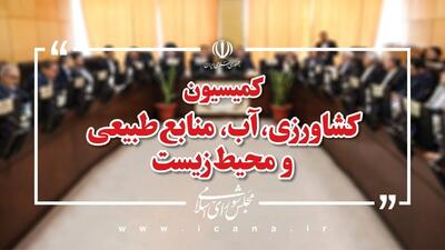تضمین امنیت غذایی و چالش‌های آبی روی میز کمیسیون کشاورزی