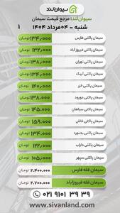 قیمت سیمان امروز 4 مرداد 1404