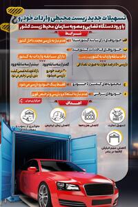 اینفوگرافیک | تسهیلات جدید زیست‌محیطیِ واردات خودرو با ورود دستگاه قضایی و مصوبه سازمان محیط زیست