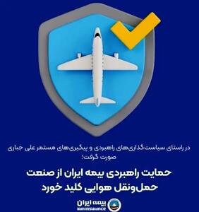 حمایت راهبردی بیمه ایران از صنعت حمل‌ونقل هوایی کلید خورد