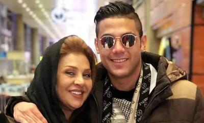 قاب احساسی نسرین مقانلو در آغوش پسرش +عکس ها