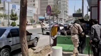 نخستین ویدیوها از تبادل آتش در دادگستری زاهدان