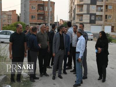 بازدید میدانی شهردار ساری از کوی قرق؛ بررسی وضعیت معابر و زیرساخت‌ها