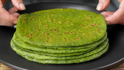فقط جو دوسر و اسفناج بدون آرد، بدون شکر، بدون مخمر / سریع ۱۵ کیلوگرم وزن کم کنید!