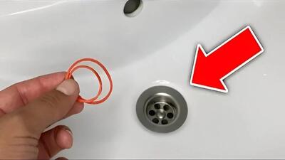 یک کش لاستیکی در صافی قرار بدهید و از نتایج آن شگفت زده شوید