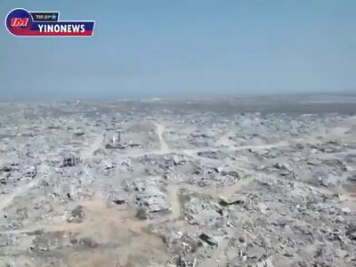 ببینید؛ بیت حانون کاملاً ویران شده است