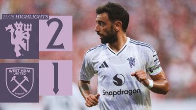 خلاصه بازی منچستر یونایتد 2-1 وستهم یونایتد