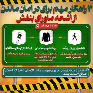 اینفوگرافیک | ۳ راهکار مهم برای در امان ماندن از اشعه ماورای بنفش