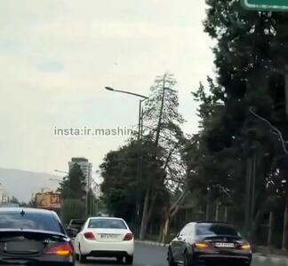 عاقبت لایی‌کشی با بنز در بزرگراه چمران! + ویدیو