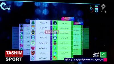 قرعه‌کشی لیگ برتر فوتبال ایران انجام شد + برنامه کامل مسابقات لیگ برتر