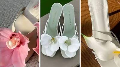 صندل‌ گل‌ دار زیبا برای تابستان: طرح‌ های شاد و پرطرفدار