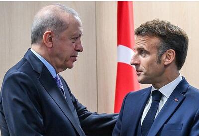 اردوغان و مکرون درباره غزه گفت‌و‌گو کردند